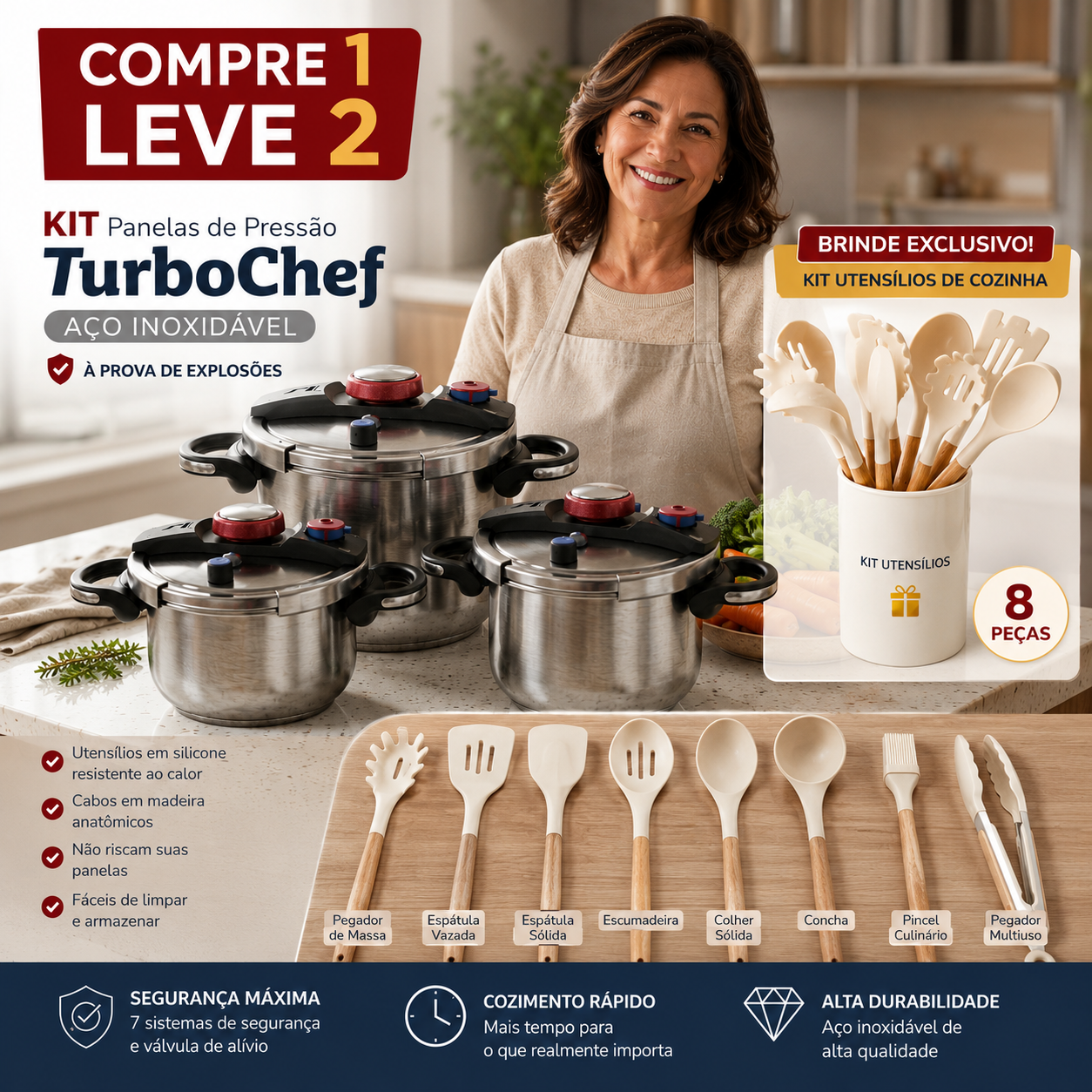 Brinde Exclusivo Kit Utensílios