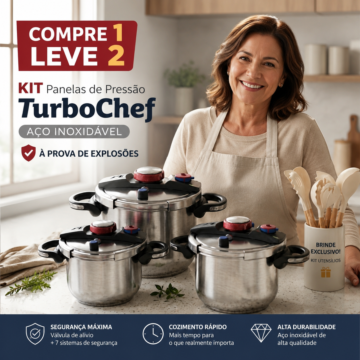 Kit Panelas TurboChef - Compre 1 Leve 2
